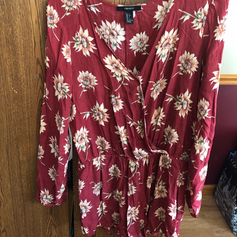 Floral print romper